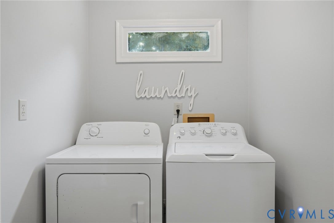 14800 Highberry Woods Drive, Midlothian, VA 23112 Laundry alcove featuring a horizontal rectangular window and neutral wall finish