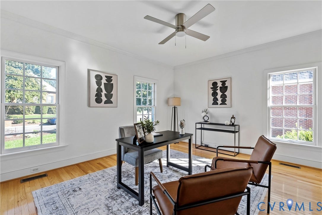 150 Honey Locust, Goochland, VA 23238 2nd First Floor Bedroom staged as an office
