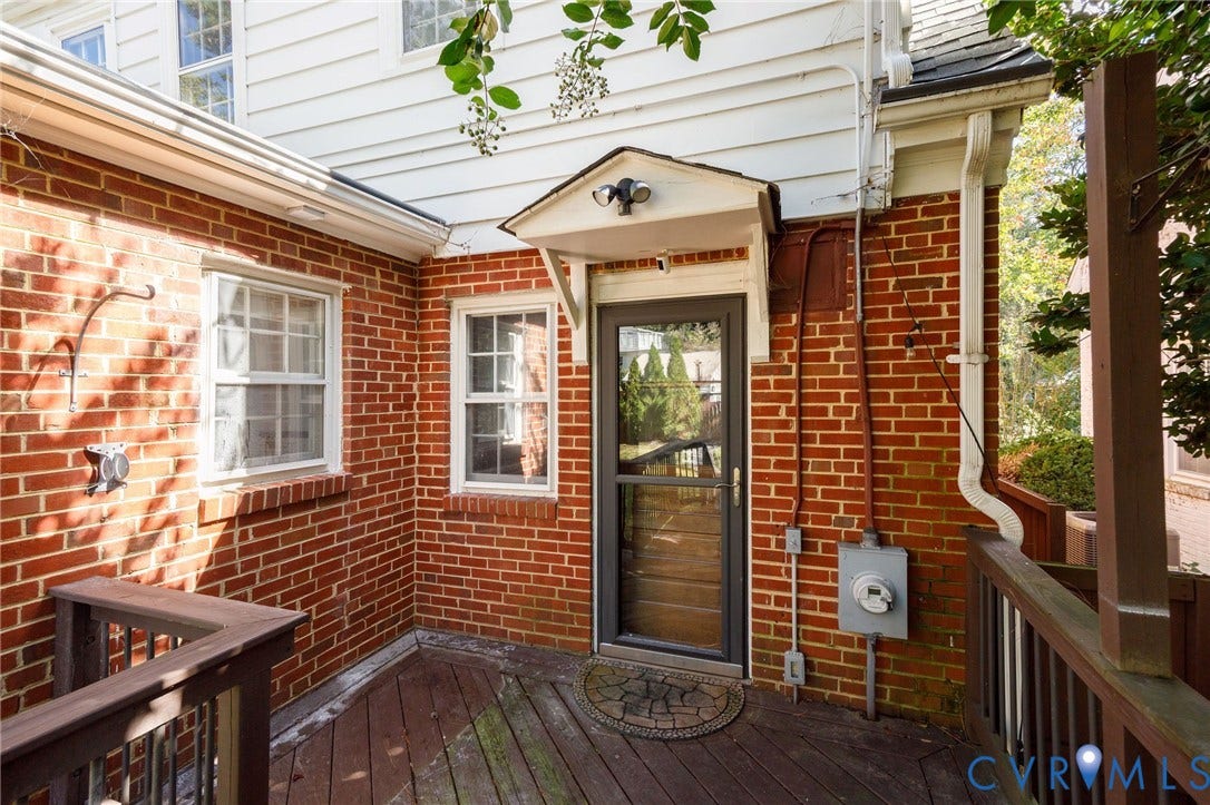 1604 Cedar Lane, Richmond, VA 23225 Rear Entrance off Deck