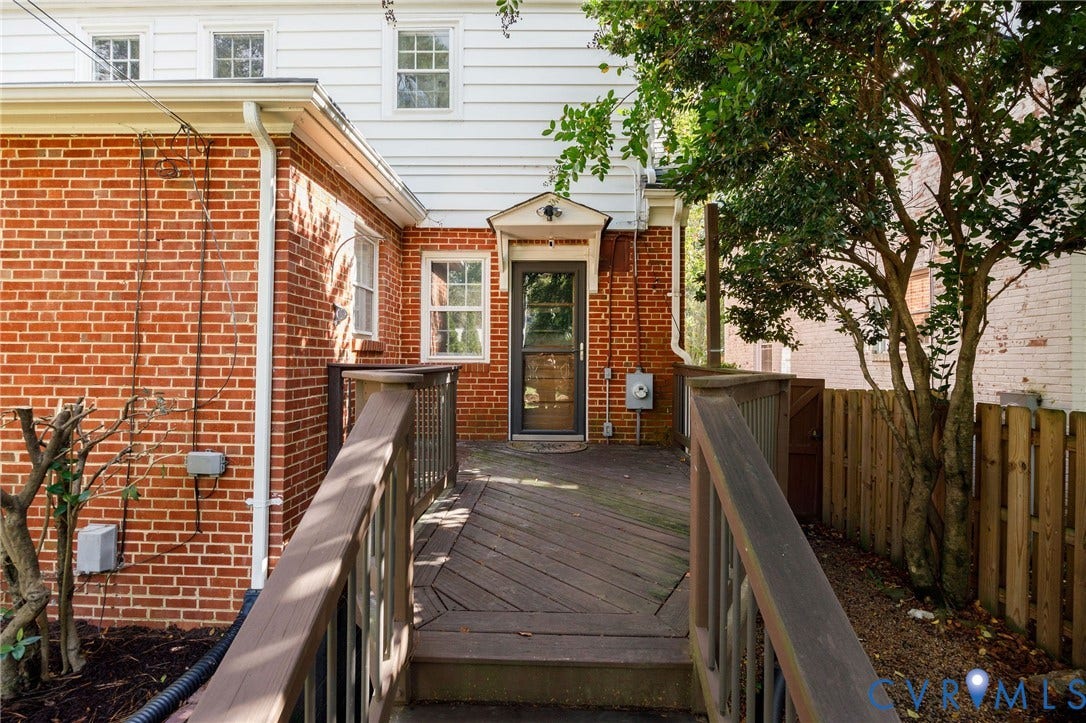 1604 Cedar Lane, Richmond, VA 23225 Rear Deck