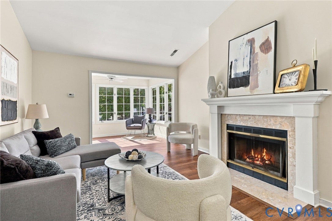 4661 Four Seasons Terrace, #F, Henrico, VA 23060 Opens to lovely sun room