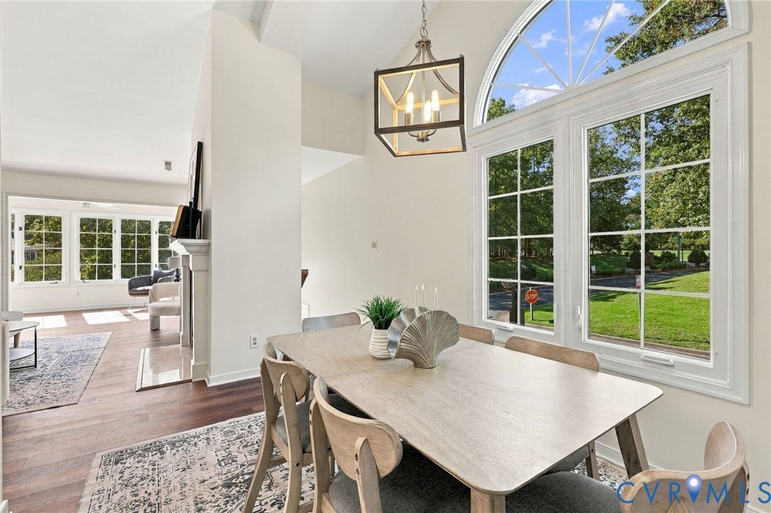 4661 Four Seasons Terrace, #F, Henrico, VA 23060 Light and bright with custom chandelier