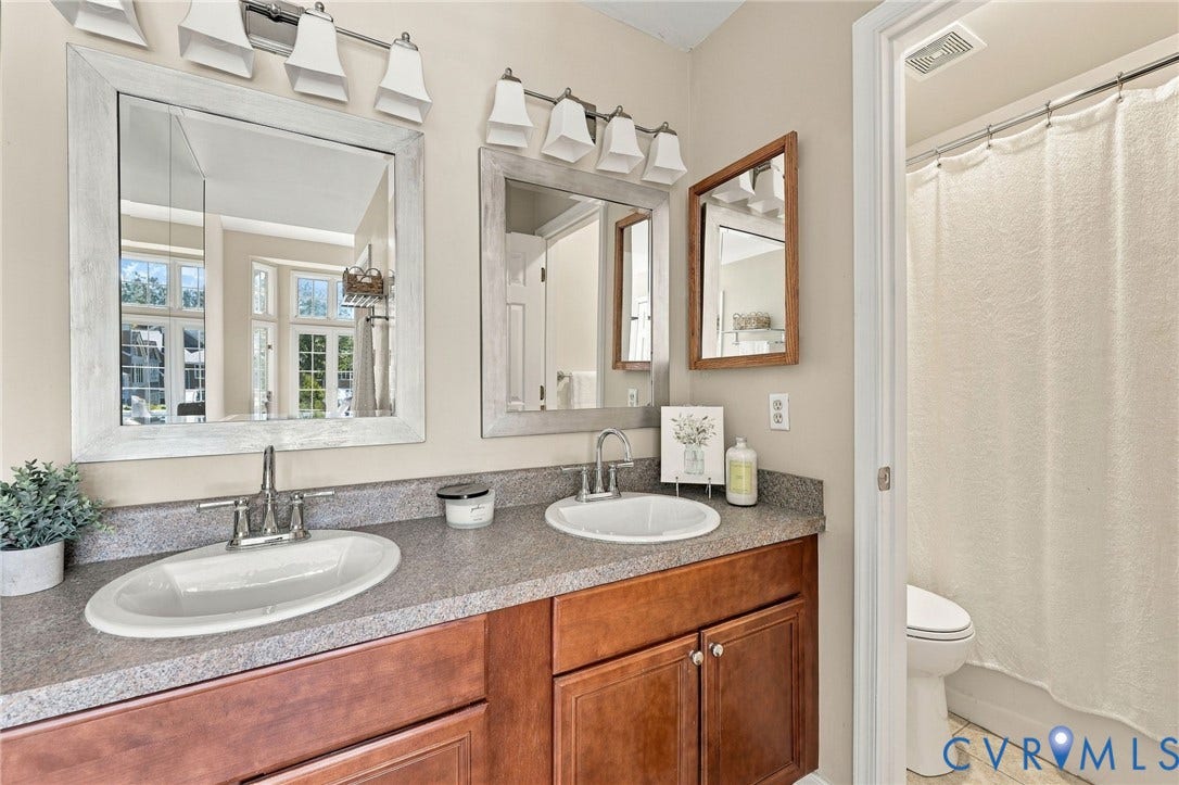 4661 Four Seasons Terrace, #F, Henrico, VA 23060 Separate area for water closet and shower
