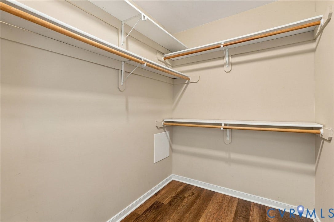 4661 Four Seasons Terrace, #F, Henrico, VA 23060 Primary bedroom closet - lots of space!