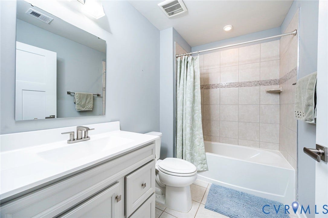 7577 Southamptonshire Way, Autum Pines, New Kent, VA 23124 Hall Bathroom with tile floors and tub surround