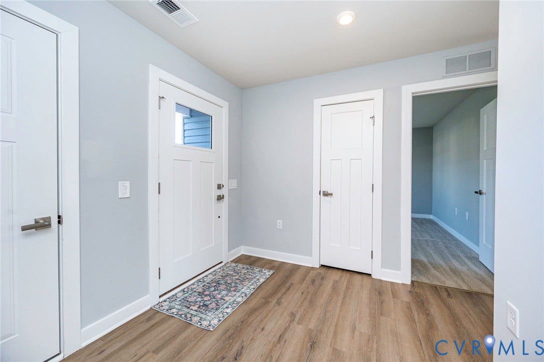 7577 Southamptonshire Way, Autum Pines, New Kent, VA 23124 Foyer Area with Coat Closet & Recessed Lighting