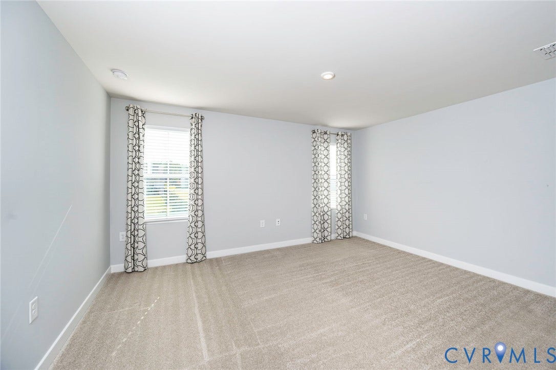 7577 Southamptonshire Way, Autum Pines, New Kent, VA 23124 Primary Bedroom with carpeting & recessed ceiling light