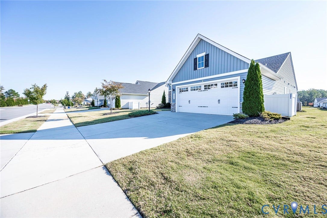 7577 Southamptonshire Way, Autum Pines, New Kent, VA 23124 Street View of Subject with Sidewalks in Coimmunity