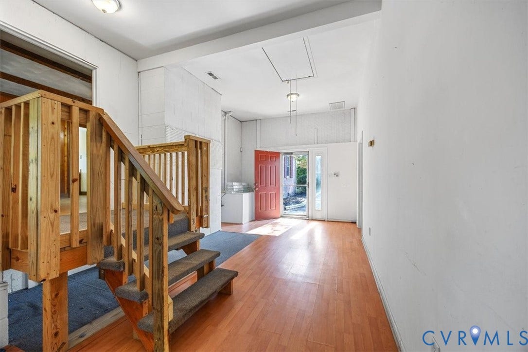 108 Jankin Lane, Sandston, VA 23150 Mudroom with stairs to Den and direct access to driveway
