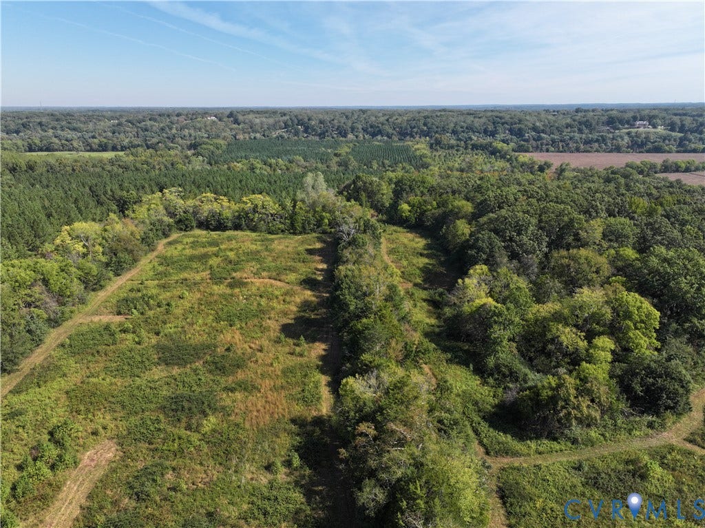 0 Old River Trail, Powhatan, VA 23139 Expansive acreage featuring cleared pasture land, dense mature timber, and naturalized vegetation