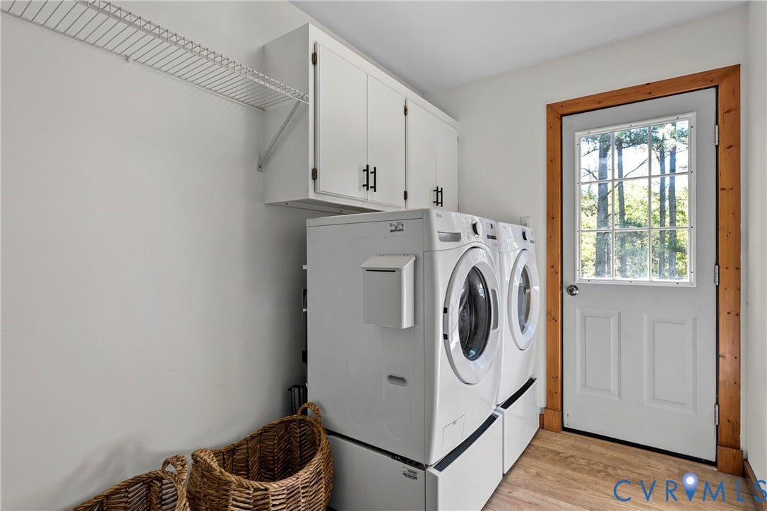 11401 Pinhook Road, Rockville, VA 23146 Laundry w/ deck access and pull-down attic access