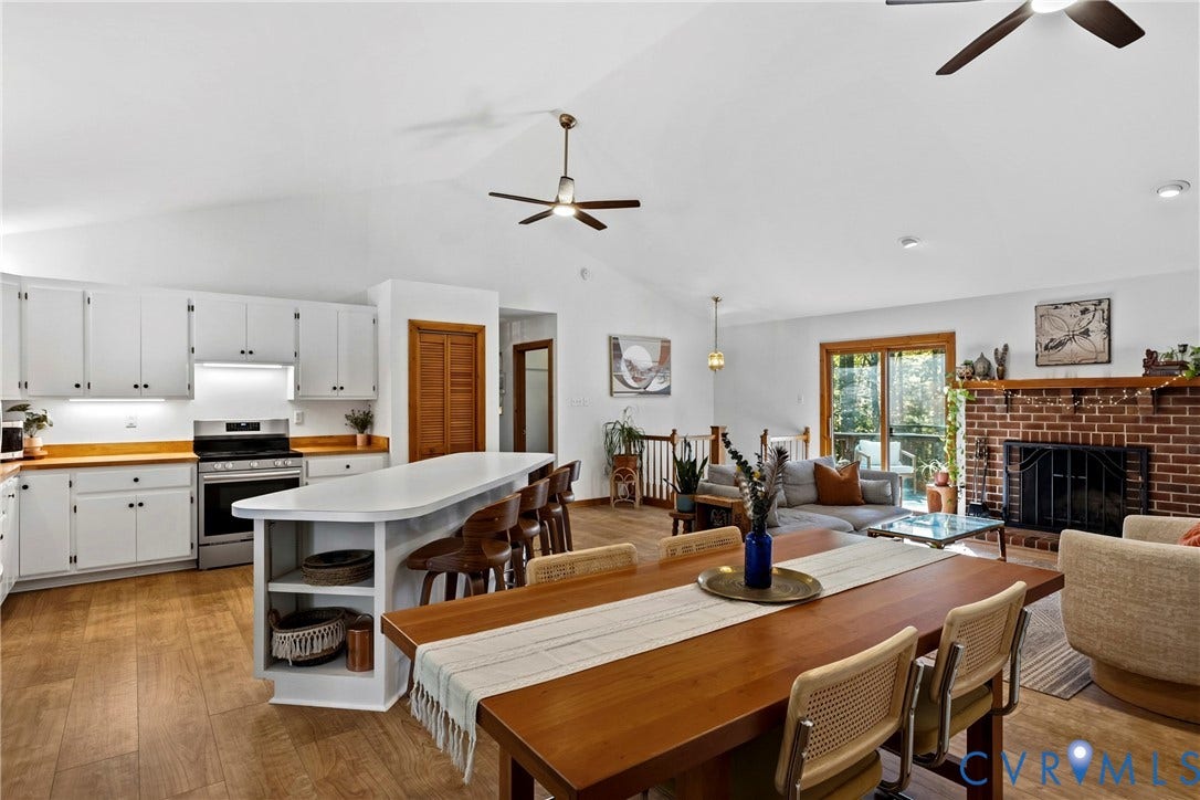 11401 Pinhook Road, Rockville, VA 23146 Open Concept-Dining, Kitchen, Living
