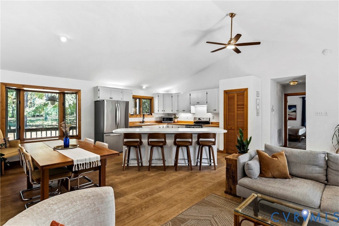 11401 Pinhook Road, Rockville, VA 23146 Open Concept-Dining, Kitchen, Living