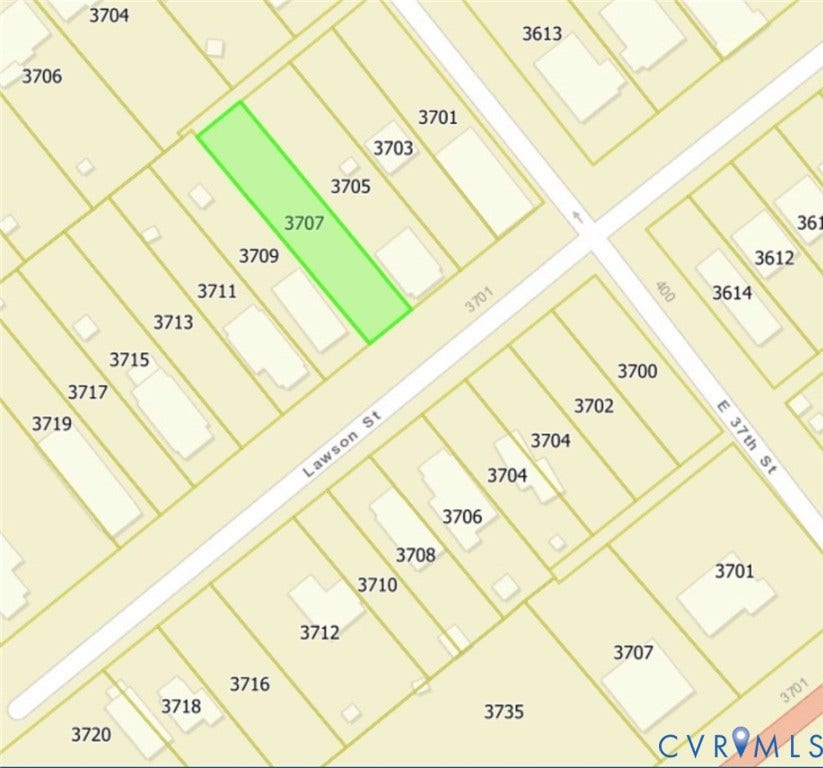 3707 Lawson Street, Swansboro West, Richmond, VA 23224 Tax Map, Parcel Overview. Depicting the cadastral boundaries and geographic position of the property