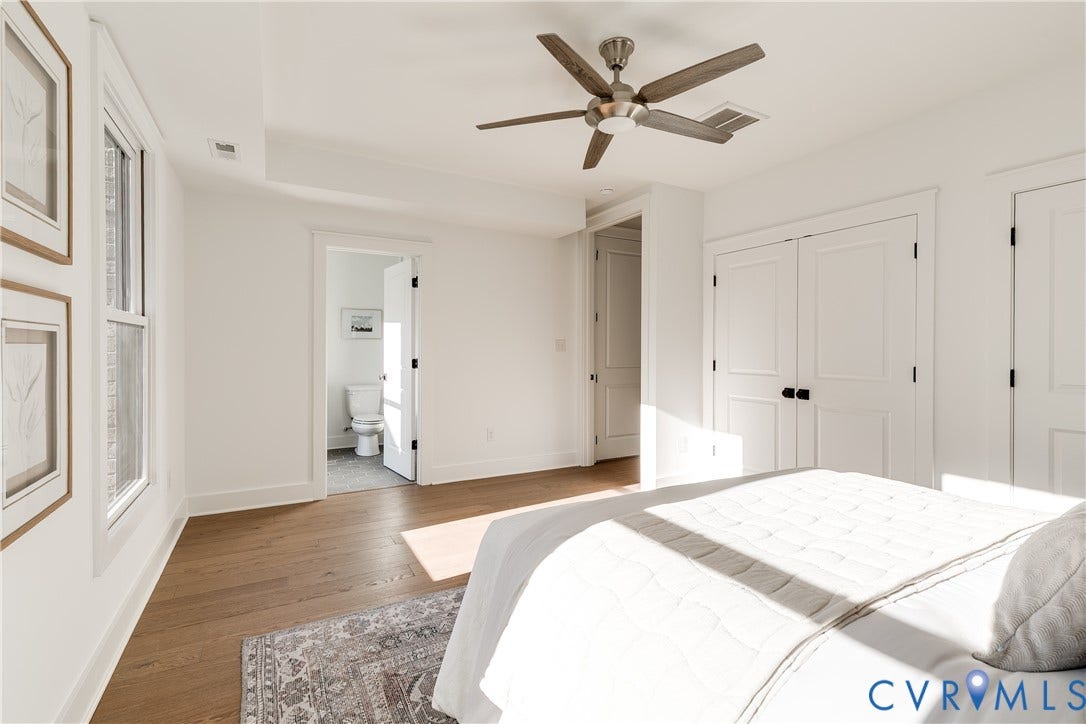 2509 M Street, Church Hill, Richmond, VA 23223 2nd Floor Primary Bed located in rear.