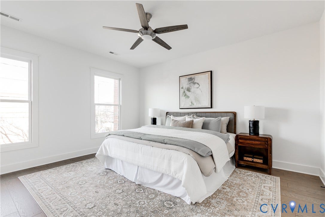 2509 M Street, Church Hill, Richmond, VA 23223 2nd Floor Primary Bed located in front.