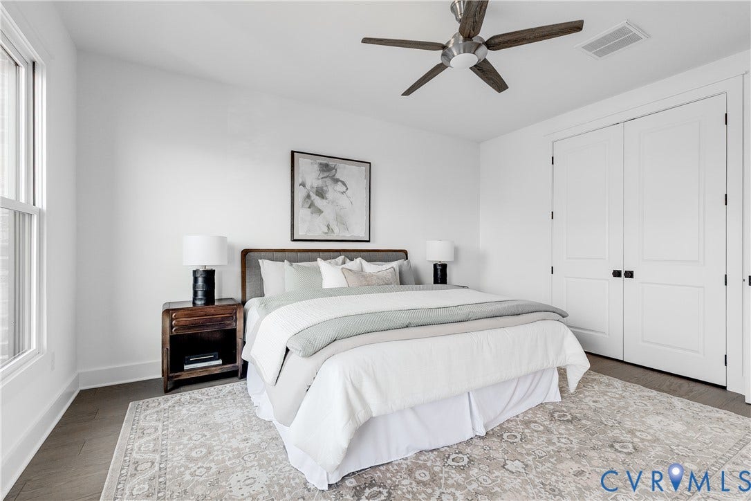 2509 M Street, Church Hill, Richmond, VA 23223 2nd Floor Primary Bed located in front.