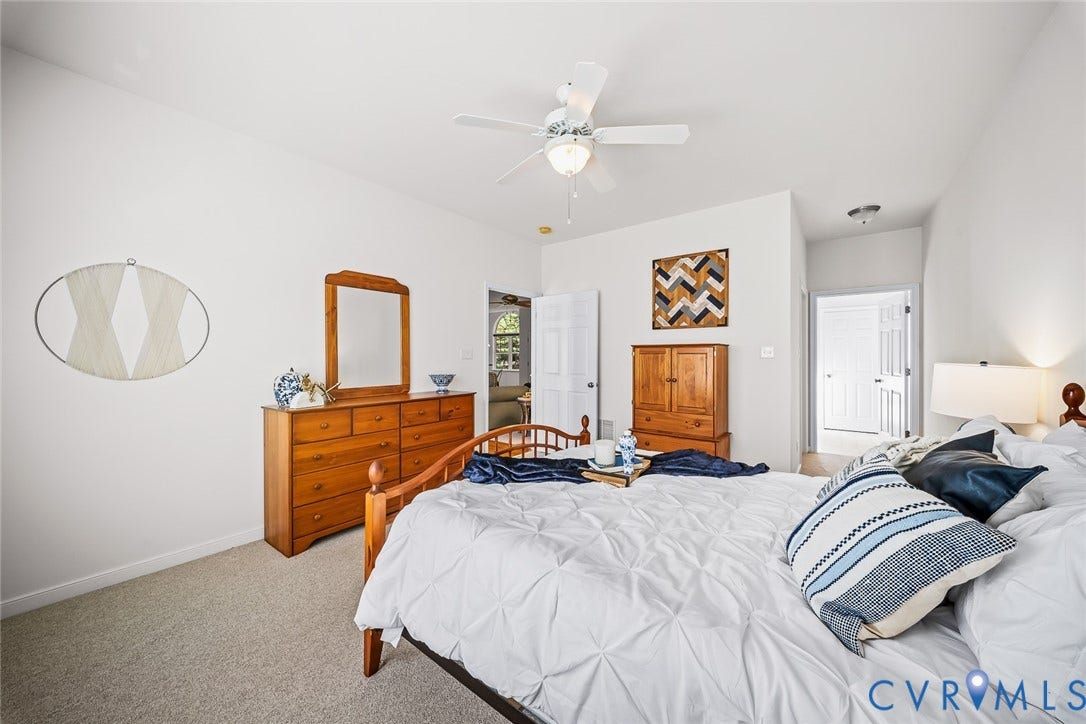 First Floor Primary with walk-in closet and ensuite
