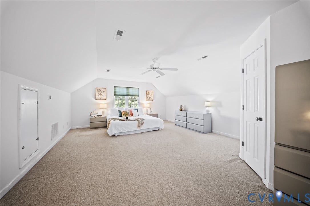 2nd Floor Primary with ensuite, walk-in closet and walking attic