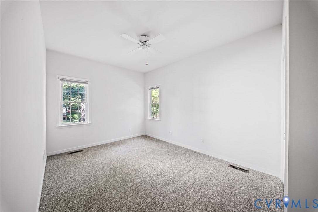 1st Floor bedroom with closet and ceilign fan