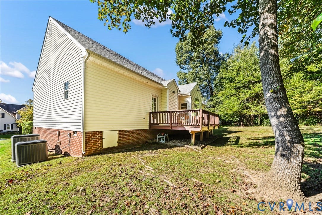 Rear Elevation and backyard