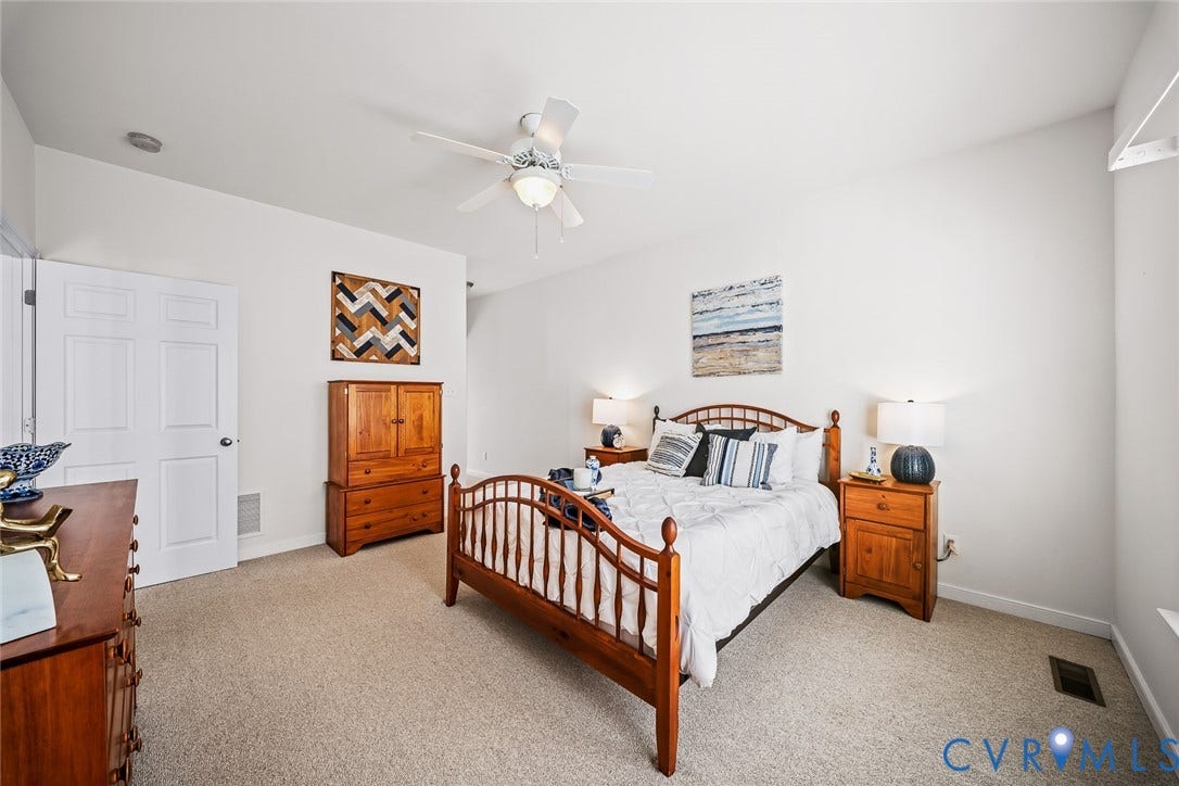 First Floor Primary with walk-in closet and ensuite