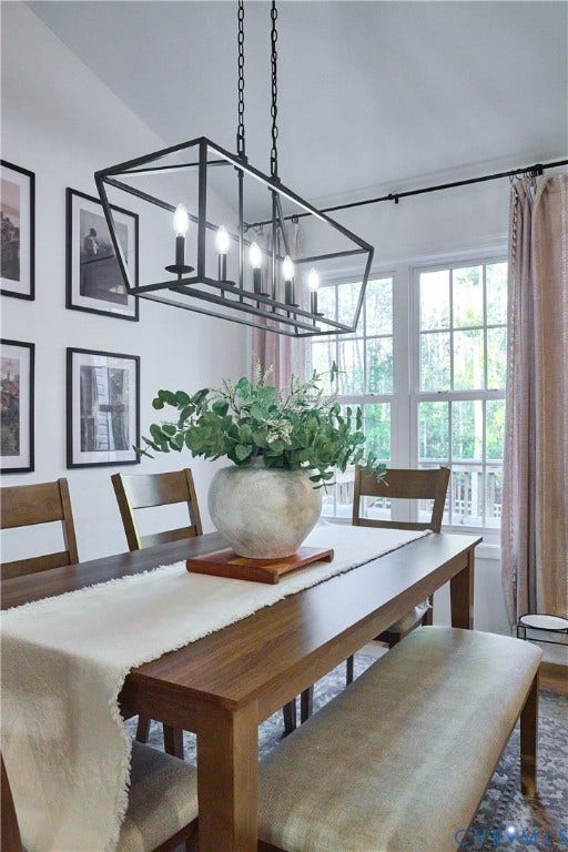444 Tillar Lane, Mineral, VA 23117 Enjoy dinner with the spectacular view of the backyard.