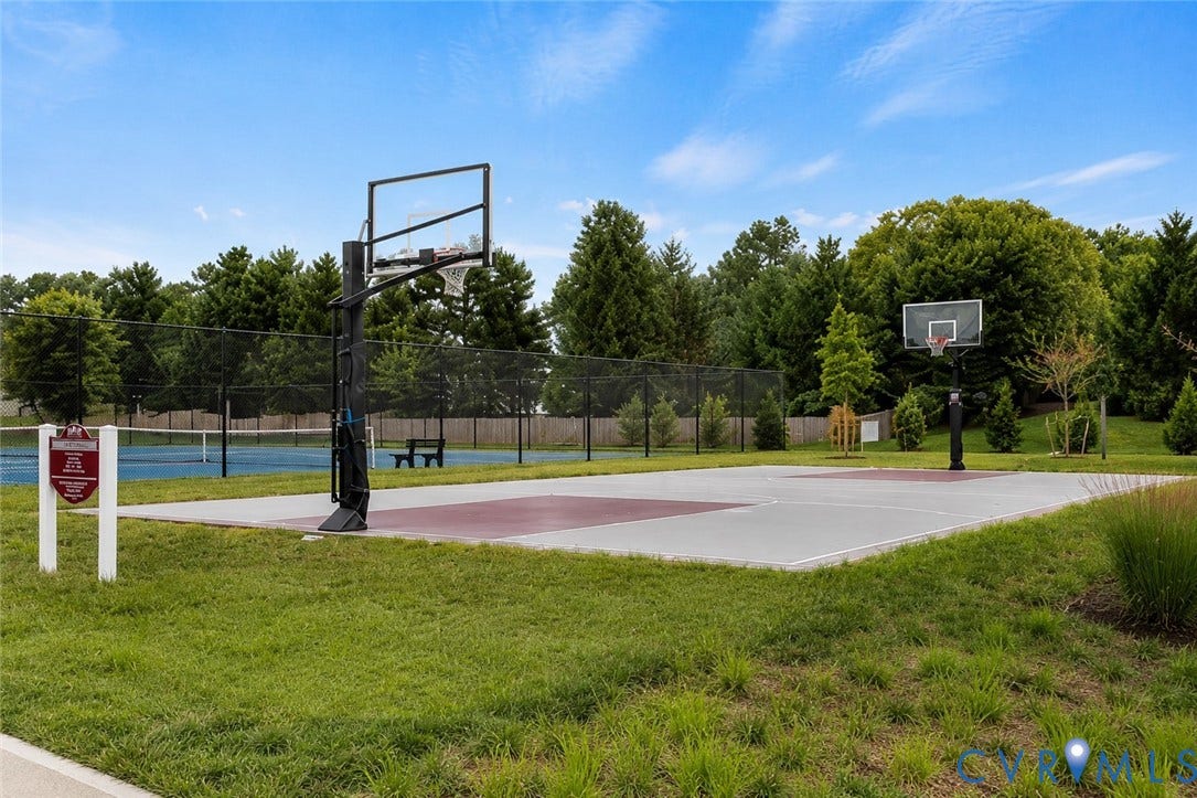9504 Indianfield Drive, Mechanicsville, VA 23116 Neighborhood basketball court