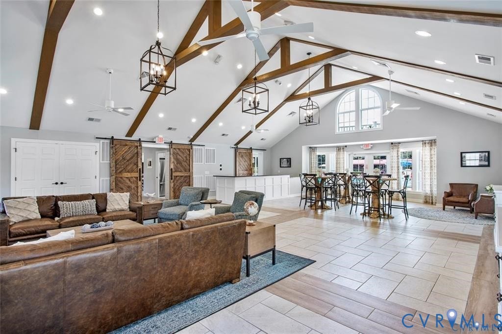 9504 Indianfield Drive, Mechanicsville, VA 23116 Clubhouse great room opens out to the Pool