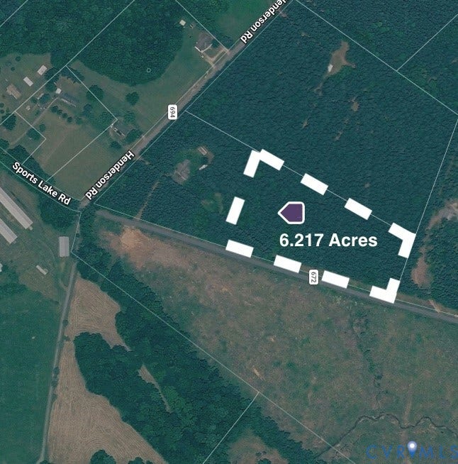 611 Sports Lake Road, New Canton, VA 23123 Survey Map. Illustrating the land boundaries and acreage of the property