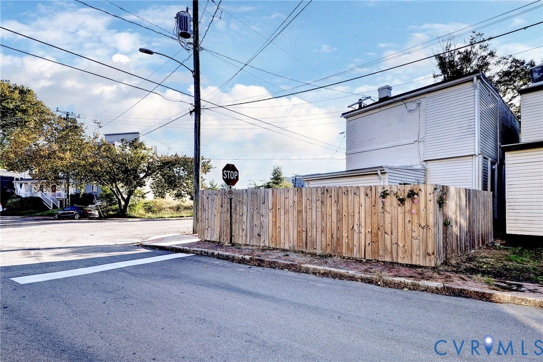 730 N 23RD Street, Union Hill, Richmond, VA 23223 Backyard with wood privacy fence