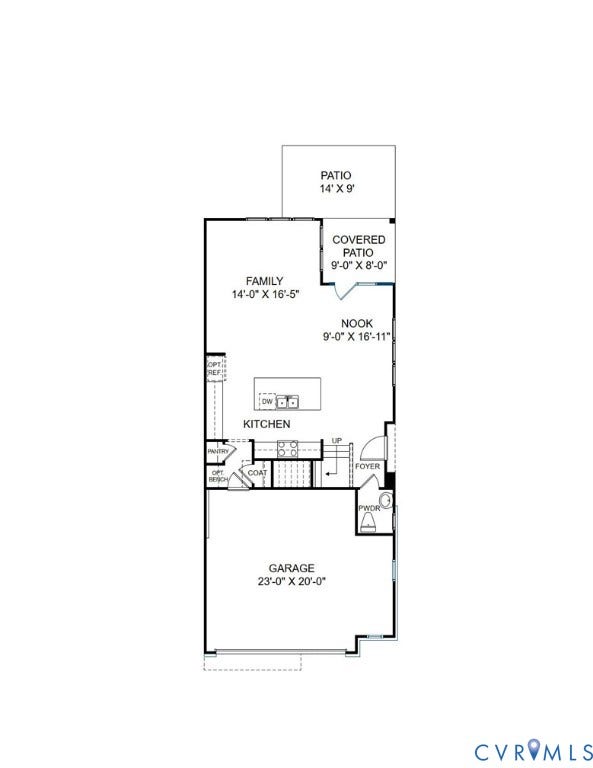 10975 Rushing Rapids Lane, River Mill Townhomes, Glen Allen, VA 23059 First Floor