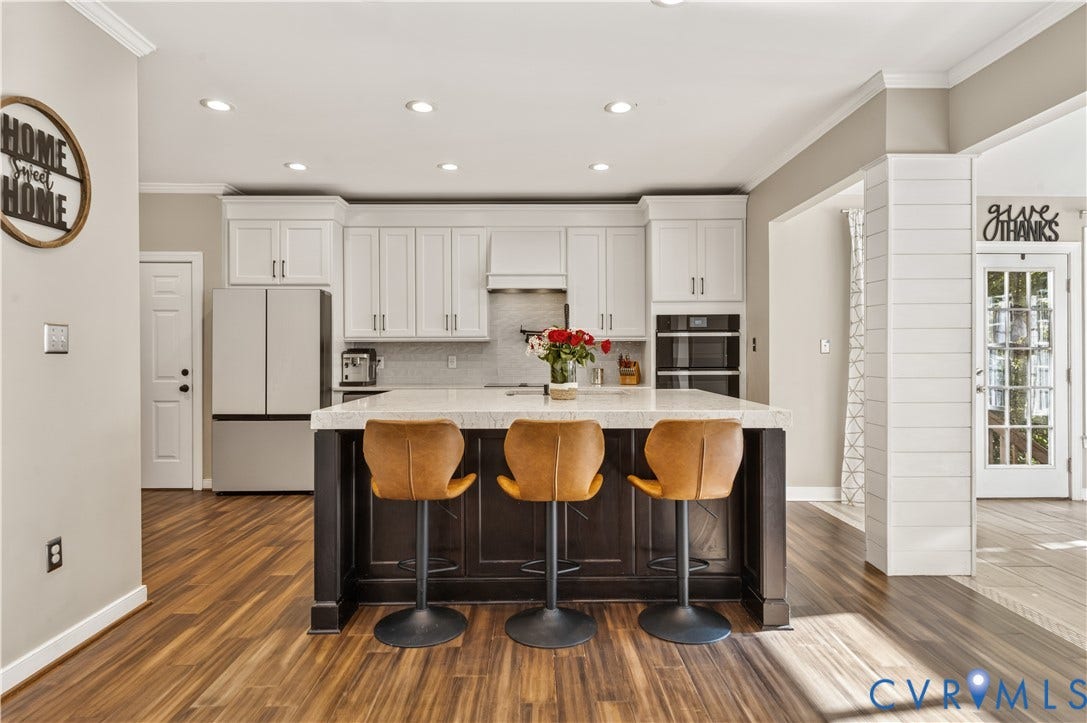 11829 Old School Road, Twin Hickory, Glen Allen, VA 23059 Kitchen features bamboo floors, all new lighting and fixtures.
