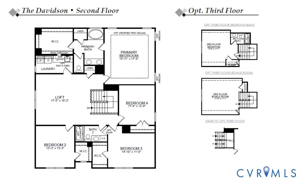 5048 Lorkimwood Road, Lawson Mill, Chesterfield, VA 23832 Second Floor & Optional Third Floor