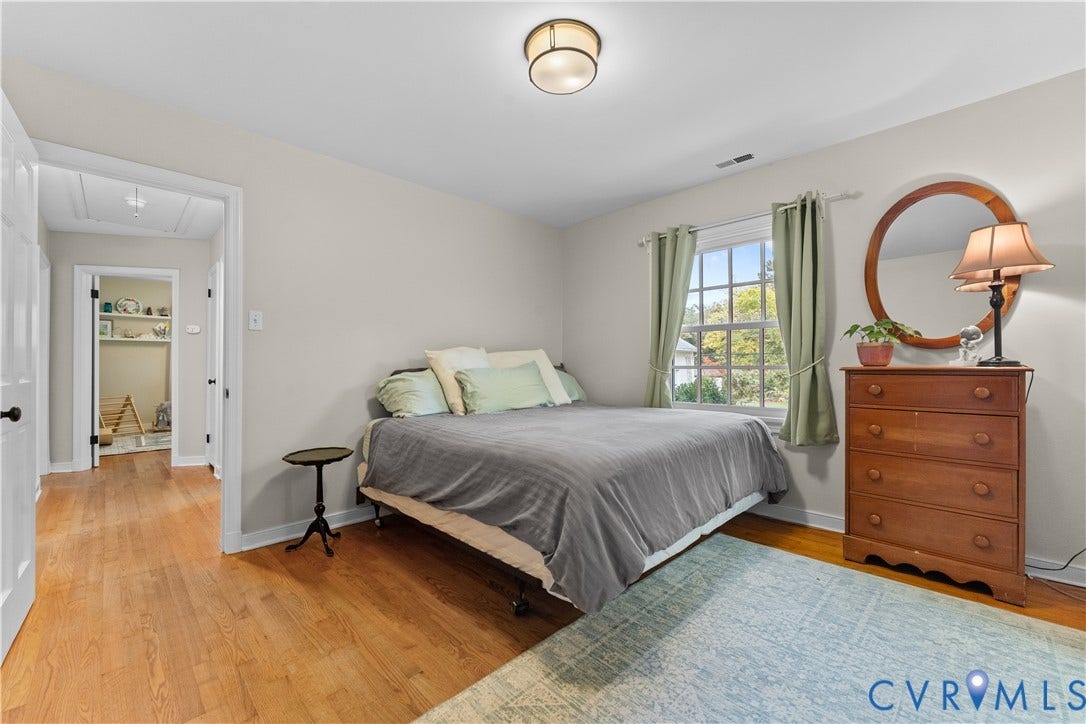 6956 Old Westham Road, Stratford Hills/Cherokee Road, Richmond, VA 23225 Hardwood flooring, multi-pane window with natural light, and flush-mount ceiling lighting