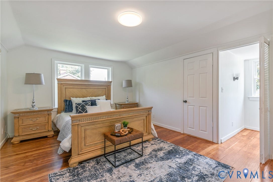 7263 Grace Lane, Mechanicsville, VA 23111 Hardwood flooring throughout, white baseboards, and bright white walls