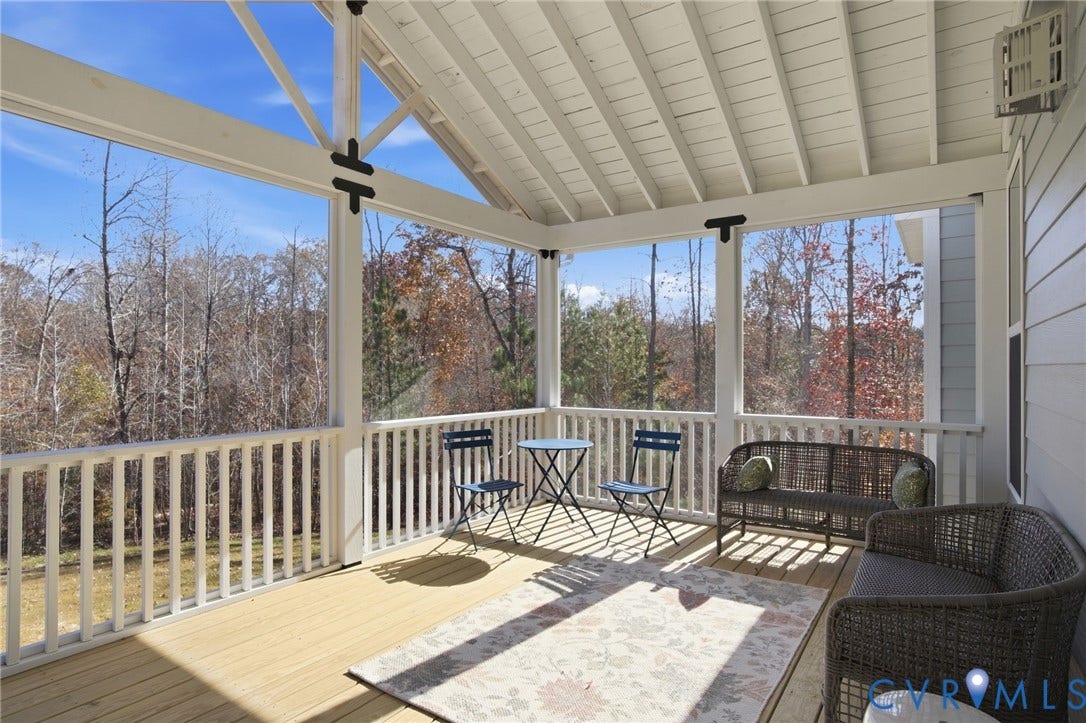 9991 Boschen Woods Place, Boschen Woods, Chesterfield, VA 23838 Screen Porch - Photo of actual home