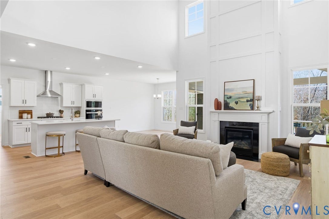 9991 Boschen Woods Place, Boschen Woods, Chesterfield, VA 23838 Great Room -Photo represents the actual home