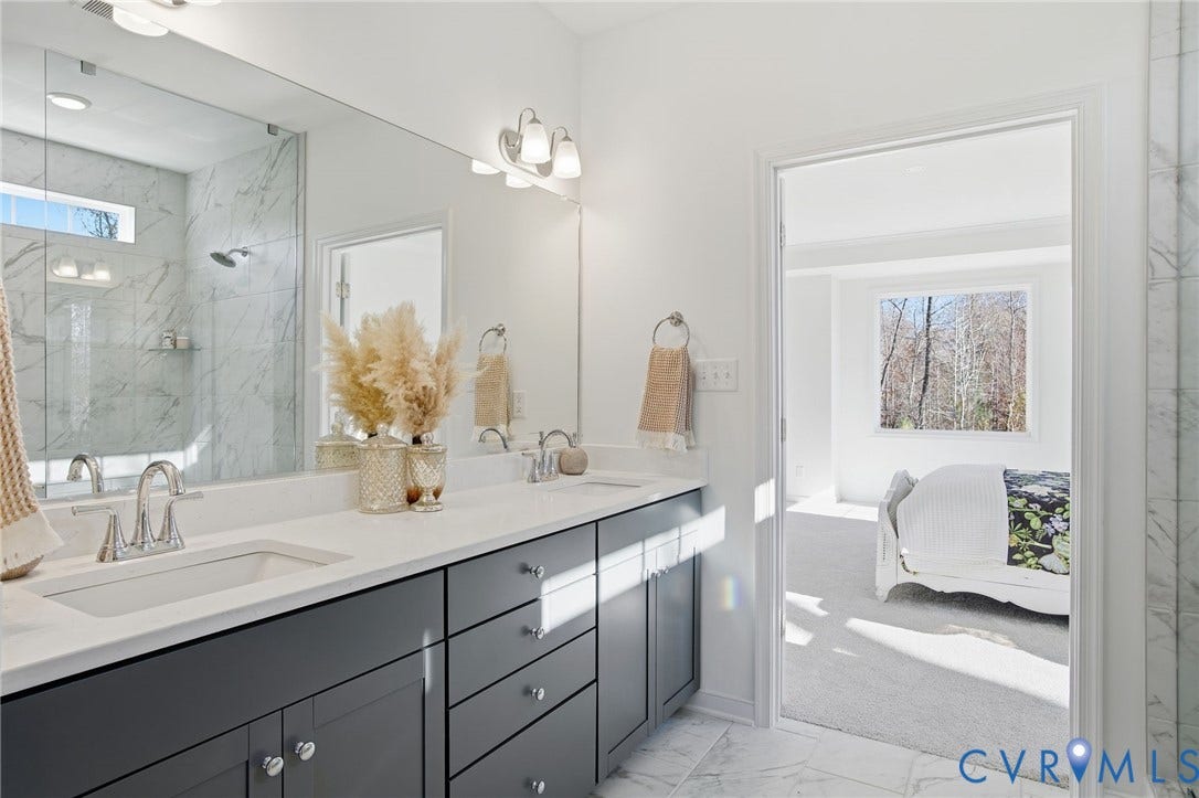 9991 Boschen Woods Place, Boschen Woods, Chesterfield, VA 23838 Primary Bathroom -Photo represents the actual home