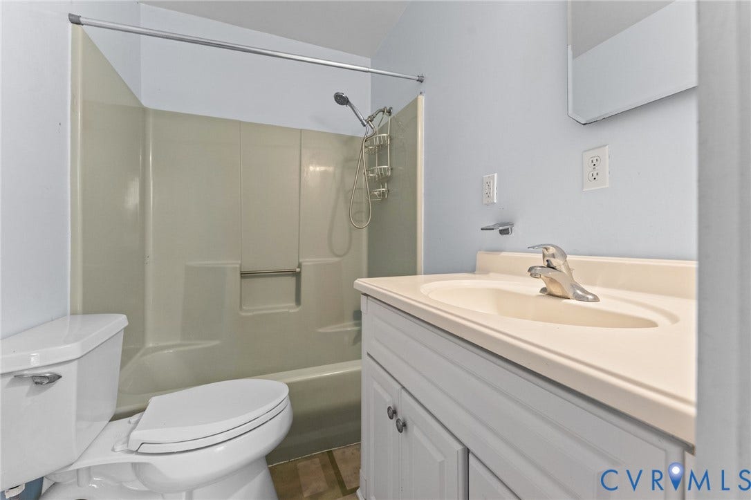 13530 Richmond Road, Village, Warsaw, VA 22572 Full Bath convenient to Primary Bedroom.
