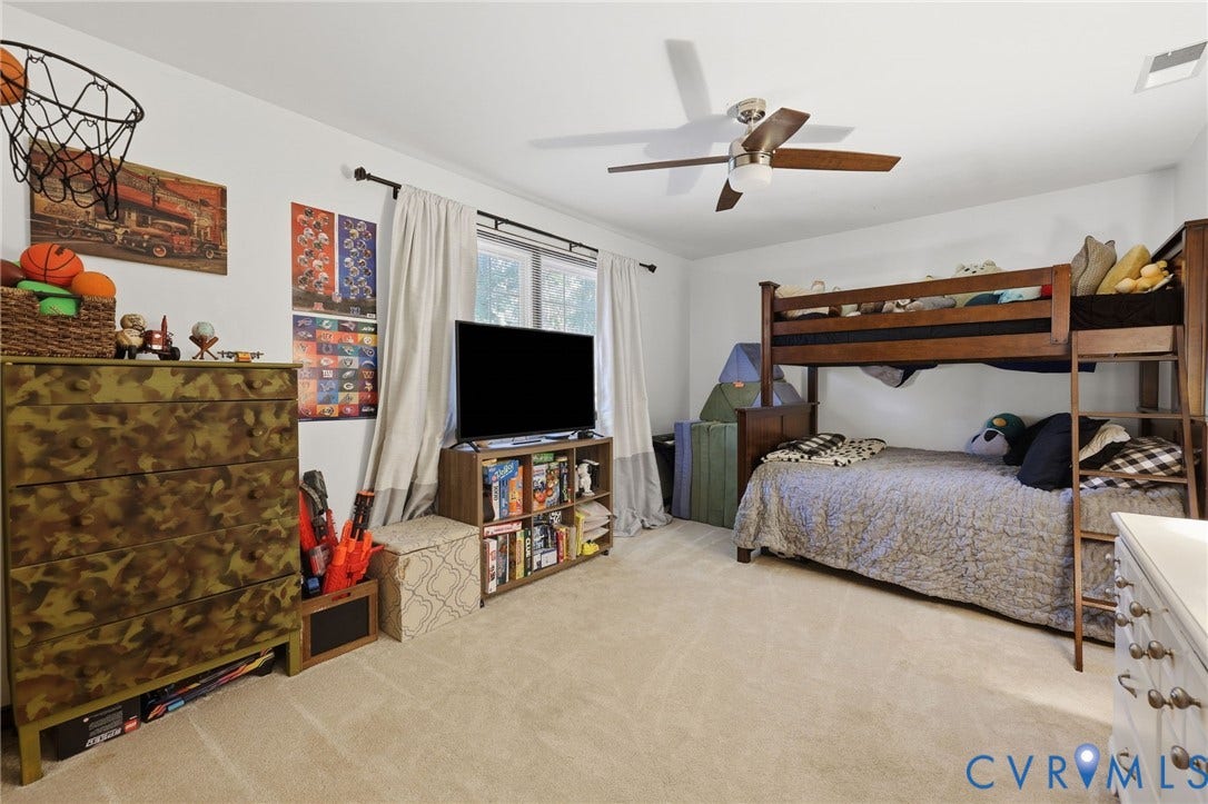 2764 Birdsong Lane, Powhatan, VA 23139 Spacious bedroom #4 upstairs