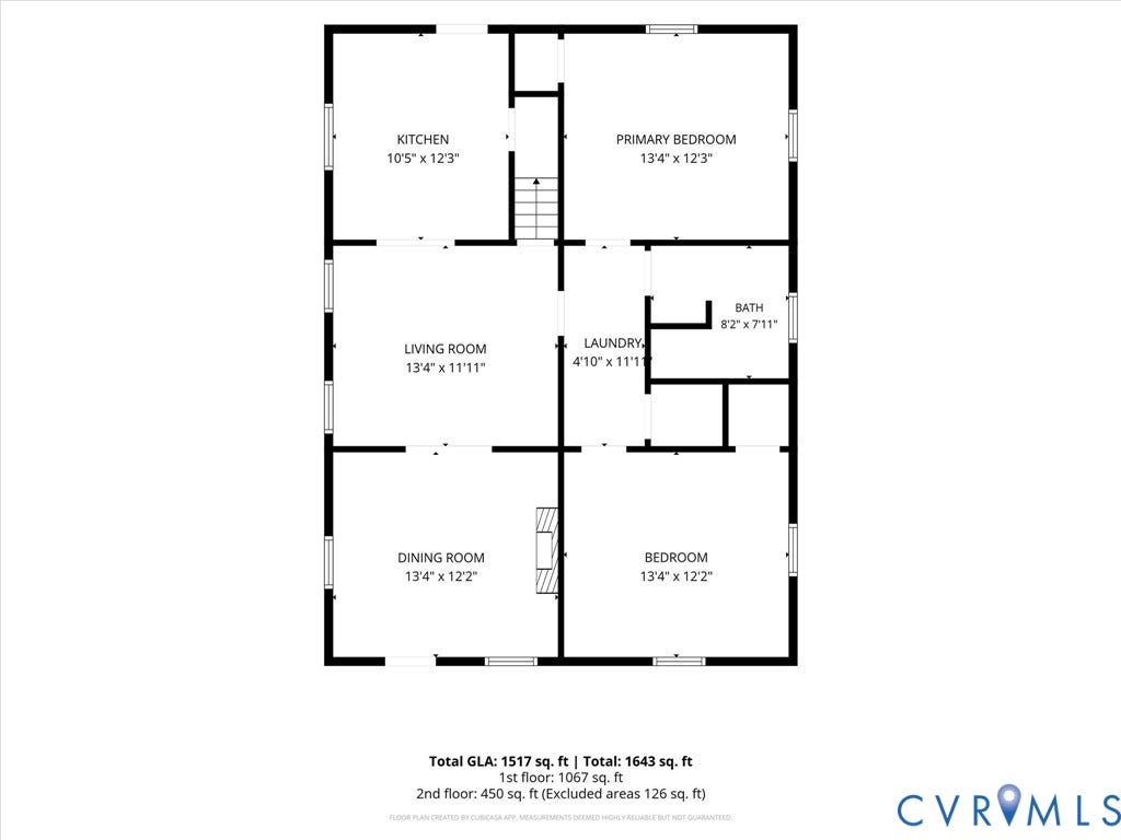 124 Suffolk Avenue, Chesterfield Highlands, Colonial Heights, VA 23834 Floor plan - lower level