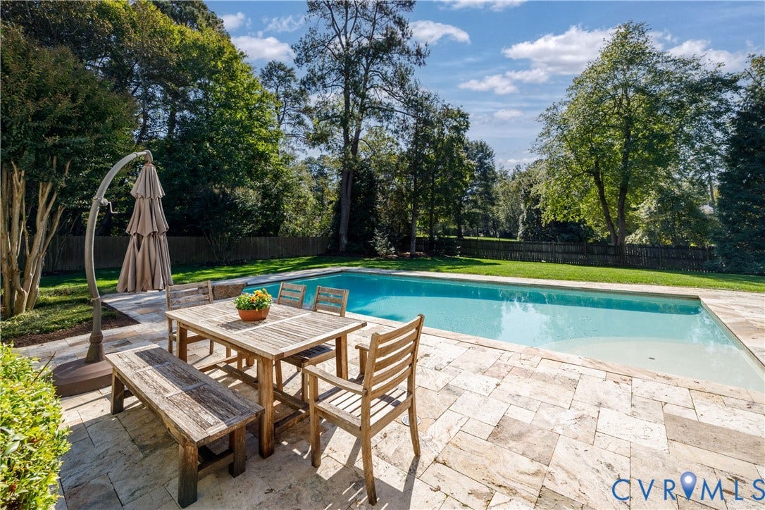 6805 River Road, Westham Ridge, Henrico, VA 23229 Dinner by the pool will be effortless all summer long.