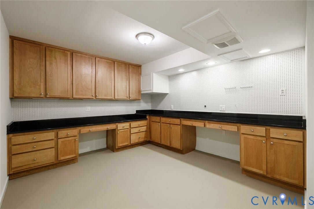 6805 River Road, Westham Ridge, Henrico, VA 23229 Workshop/craft room with granite counters.