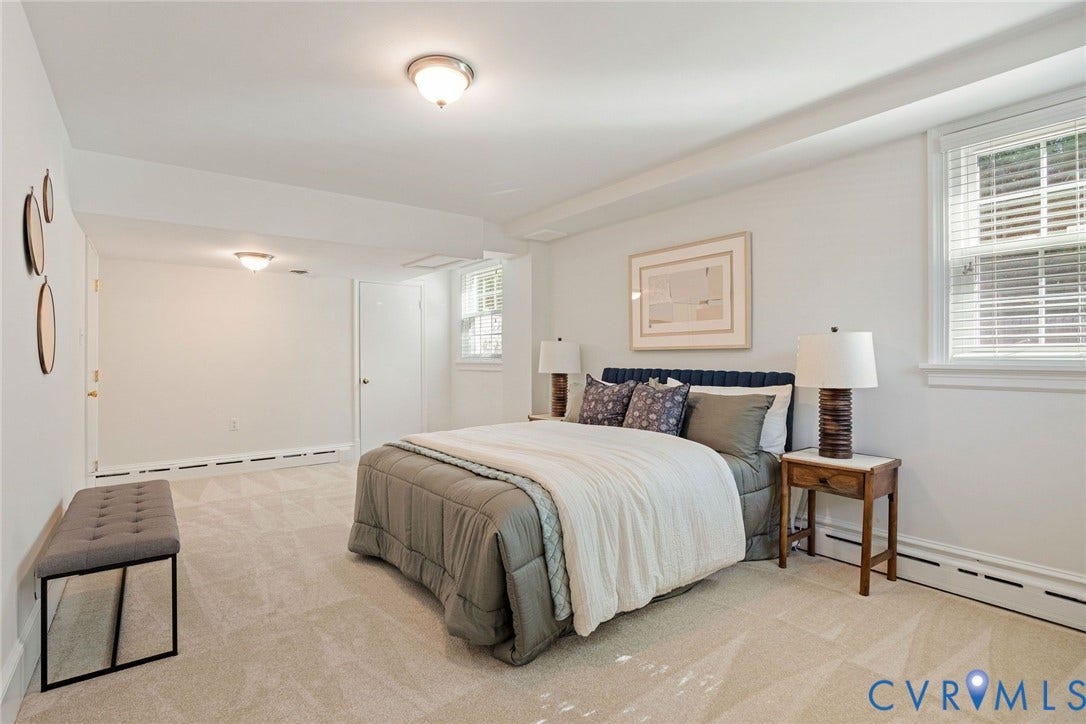 6805 River Road, Westham Ridge, Henrico, VA 23229 Bedroom 4 is perfect for a teenager, au pair or in laws seeking their own private sanctuary.