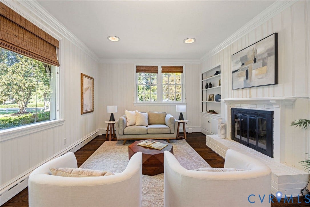 6805 River Road, Westham Ridge, Henrico, VA 23229 A more intimate family room for reading or playing a game of cards.