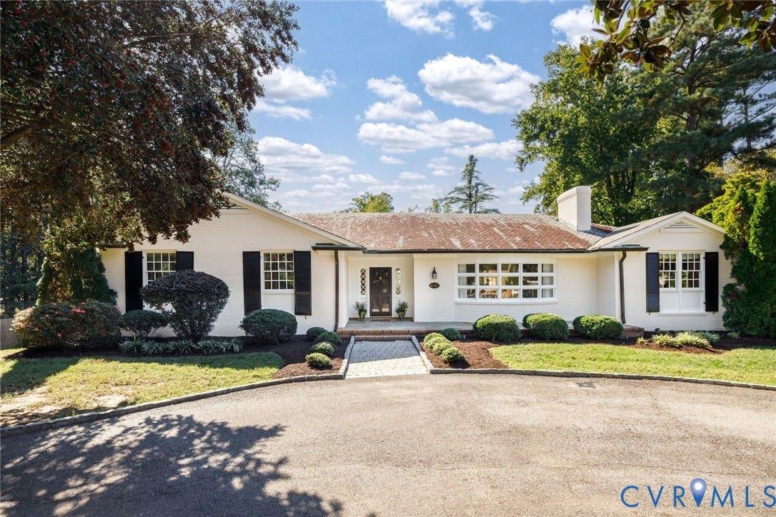 6805 River Road, Westham Ridge, Henrico, VA 23229 Welcome to the classic brick and slate ranch resting on over an acre.