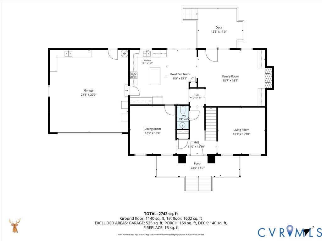 3616 Rolridge Road, Henrico, VA 23233 1st Floor Floorplan