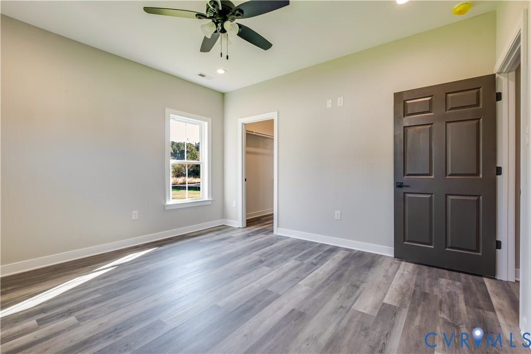 Primary with walk in closet
