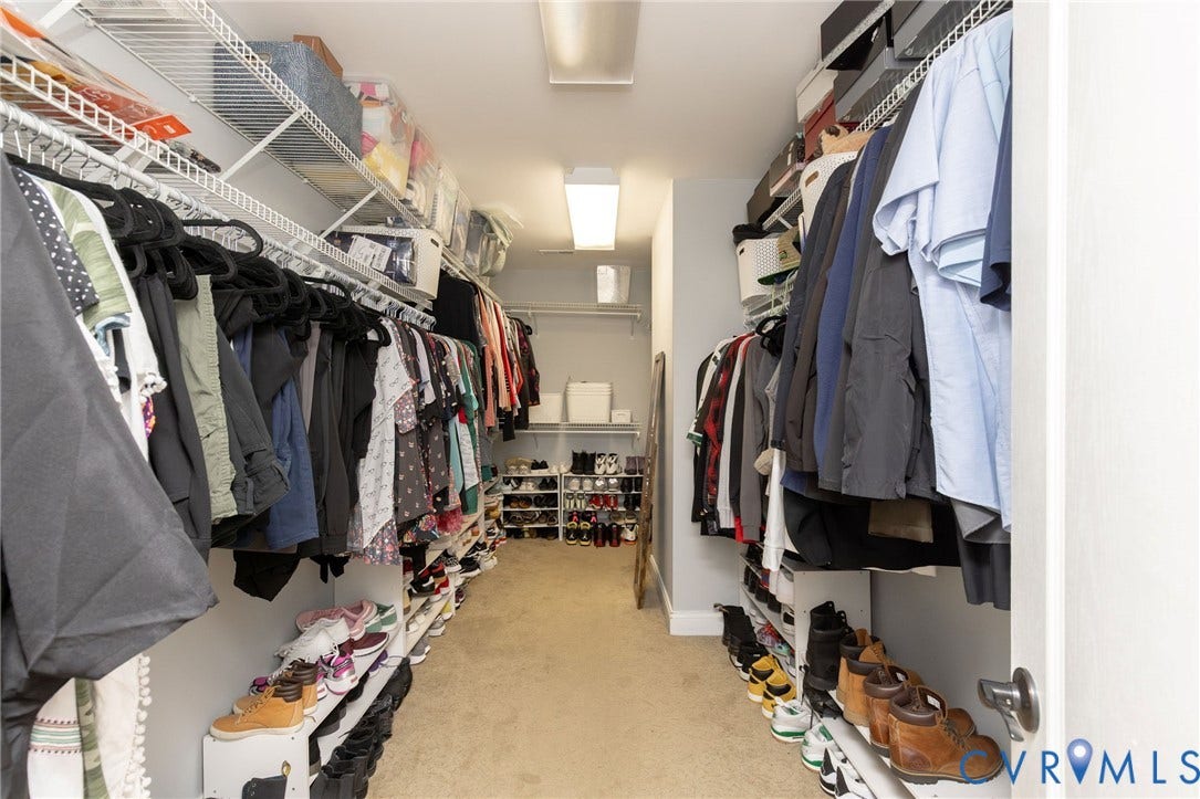 8206 Seaview Drive, Chesterfield, VA 23838 Primary Bedroom Walk-In Closet